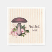 かわいらしヴィンテージとフローラカスタム スタンダードカクテルナプキン (正面)