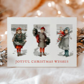 かわいらしヴィンテージの子ども シーズンカード