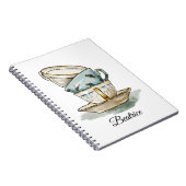 かわいらしヴィンテージの水彩 ノートブック (右側)