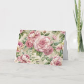 かわいらしヴィンテージエフェインスパイアラ花模様カード シーズンカード (裏面)