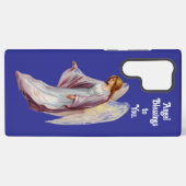 かわいらしヴィンテージエンジェル電話ケース SAMSUNG GALAXYケース (裏面横)