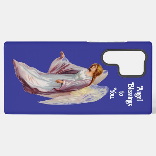 かわいらしヴィンテージエンジェル電話ケース SAMSUNG GALAXYケース (裏面横)