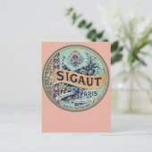 かわいらしヴィンテージカーフランスのドとポストカード ポストカード (スタンド正面)