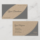 かわいらしヴィンテージグ素朴レーブラウンカラーズカフェ 名刺 (正面/裏面)