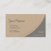 かわいらしヴィンテージグ素朴レーブラウンカラーズカフェ 名刺 (裏面)