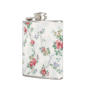 かわいらしヴィンテージコーラルガーリーバラ フラスク (左)