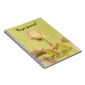 かわいらしヴィンテージスタイルバラ信仰祈りの言葉仕訳帳 ノートブック (右側)