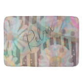 かわいらしヴィンテージデイジー バスマット (正面)