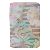 かわいらしヴィンテージデイジー バスマット (正面縦)