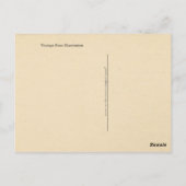 かわいらしヴィンテージバライラストレーション ポストカード (裏面)