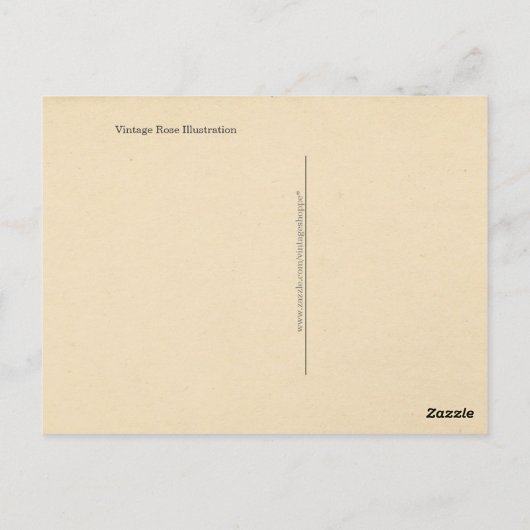 かわいらしヴィンテージバライラストレーション ポストカード (裏面)