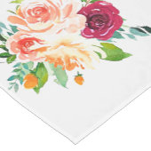 かわいらしヴィンテージバラパターン ショートテーブルランナー (コーナー)