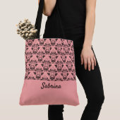 かわいらしヴィンテージパタモノグラムのーン トートバッグ (クローズアップ)