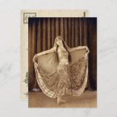 かわいらしヴィンテージベリーダンサー ポストカード (正面/裏面)