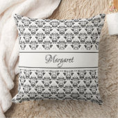 かわいらしヴィンテージモノグラムのトートバッグ装飾用クッション クッション (ブランケット)