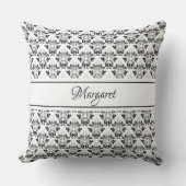 かわいらしヴィンテージモノグラムのトートバッグ装飾用クッション クッション (正面)