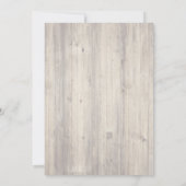 かわいらしヴィンテージレース&バーラップ結婚式招待状 招待状 (裏面)