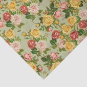 かわいらしヴィンテージ国フローラガーリーバラパターン 薄葉紙 (詳細)