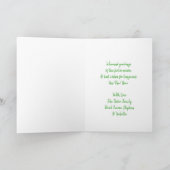 かわいらしヴィンテージ楽曲楽しいクリスマス カード (内部)