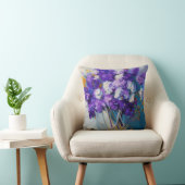 かわいらしヴィンテージ紫の花 クッション (椅子)