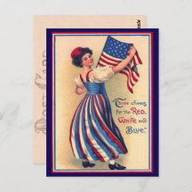 かわいらしヴィンテージ7月4日国旗