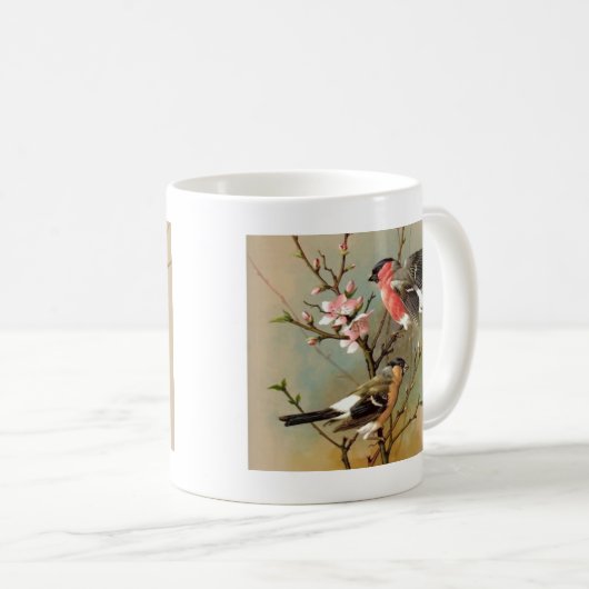 かわいらしヴィンテージ コーヒーマグカップ (正面右)