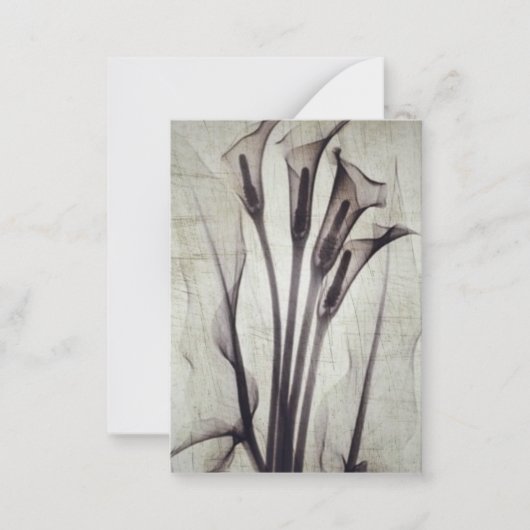 かわいらしヴィンテージX線花 ノートカード (正面)