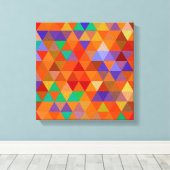 かわいらし三角形パタグランジーンI +あなたのアイディア キャンバスプリント (インサイチュ (ウッドフロア))