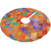 かわいらし三角形パタグランジーンI +あなたのアイディア ブラッシュドポリエステルツリースカート (アングル)