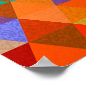 かわいらし三角形パタグランジーンI +あなたのアイディア ポスター (角)