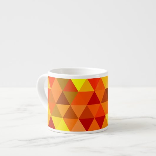 かわいらし三角形パターンI +アイディア エスプレッソカップ (正面左)