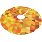 かわいらし三角形パターンI +アイディア ブラッシュドポリエステルツリースカート (アングル)