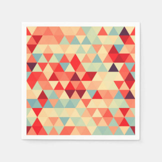 かわいらし三角形パターンII +アイディア スタンダードカクテルナプキン