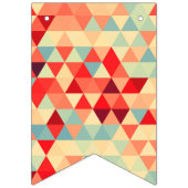 かわいらし三角形パターンII +アイディア バンティングフラッグ (第2の旗)