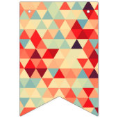 かわいらし三角形パターンII +アイディア バンティングフラッグ (第3の旗)