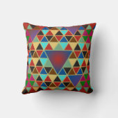かわいらし三角形パターンIII +アイディア クッション (裏面)