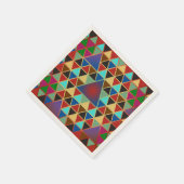 かわいらし三角形パターンIII +アイディア スタンダードカクテルナプキン (角)