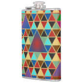 かわいらし三角形パターンIII +アイディア フラスク (左)