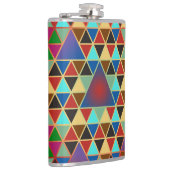 かわいらし三角形パターンIII +アイディア フラスク (右)