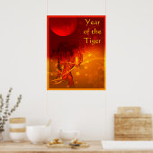 かわいらし中国の年表 ポスター (キッチン)