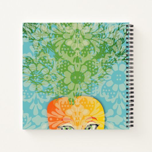 かわいらし人参ビーガンベジタリアン料理本レシピ ノートブック (裏面)