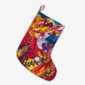 かわいらし人形 スモールクリスマスストッキング (正面 (吊り時))