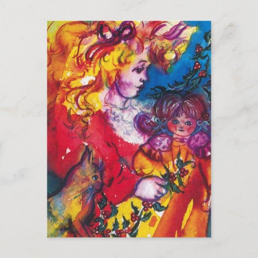 かわいらし人形 ポストカード (正面)