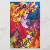 かわいらし人形 便箋 (正面)