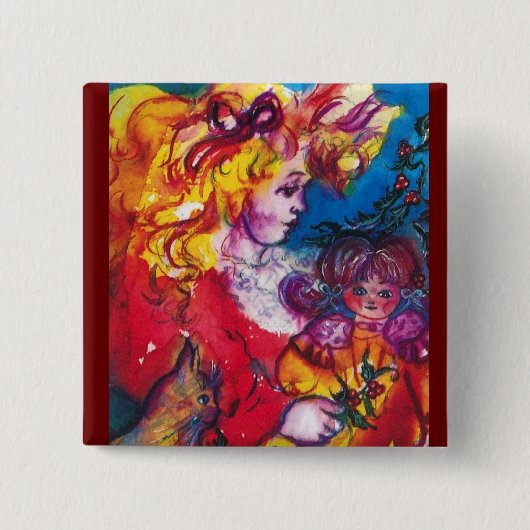 かわいらし人形 缶バッジ (正面)