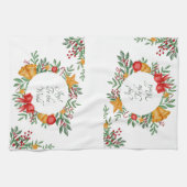 かわいらし休日カスタム枠 キッチンタオル (横)