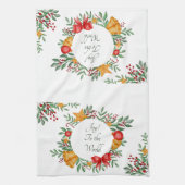 かわいらし休日カスタム枠 キッチンタオル (縦)