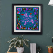 かわいらし信じ引用文 ポスター