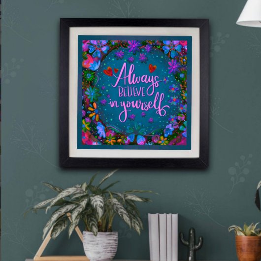 かわいらし信じ引用文 ポスター