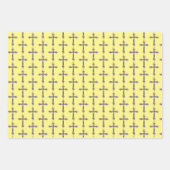 かわいらし信仰クロスカラフルイースターラップ ラッピングペーパーシート (正面3)